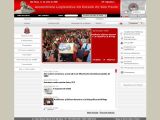 Thumbnail do site ALESP - Assembleia Legislativa do Estado de São Paulo