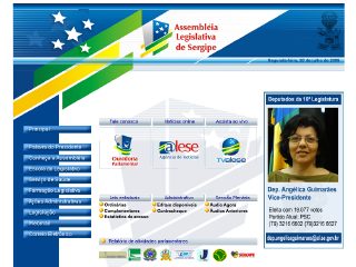 Thumbnail do site Assembléia Legislativa do Estado de Sergipe