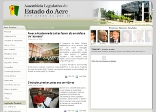 Thumbnail do site Assemblia Legislativa do Estado do Acre