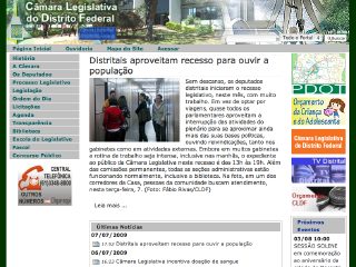 Thumbnail do site Cmara Legislativa do Distrito Federal