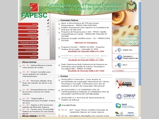 Thumbnail do site Fundação de Apoio à Pesquisa Científica e Tecnológica do Estado de Santa Catarina