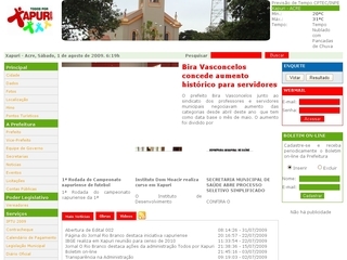 Thumbnail do site Prefeitura Municipal de Xapuri