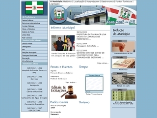 Thumbnail do site Prefeitura Municipal de Tarauac