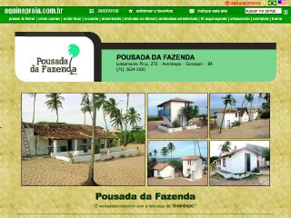 Thumbnail do site Pousada da Fazenda