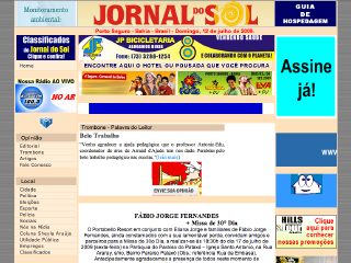 Thumbnail do site Jornal do Sol on line