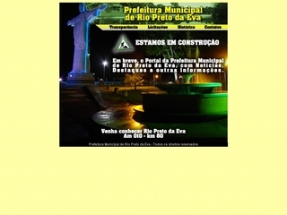 Thumbnail do site Prefeitura Municipal de Rio Preto da Eva