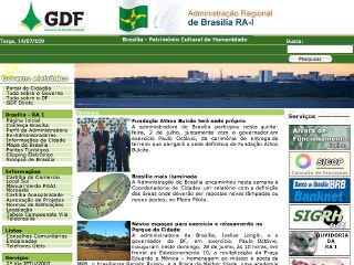Thumbnail do site Administração Regional de Brasília