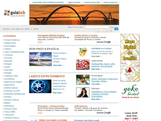 Thumbnail do site GUIABSB - O guia de Brasília e Distrito Federal