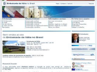 Thumbnail do site Embaixada da Itlia no Brasil