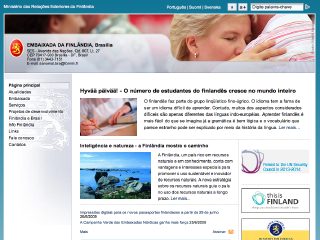 Thumbnail do site Embaixada da Finlândia no Brasil