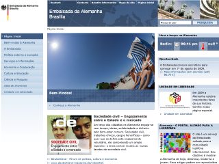 Thumbnail do site Embaixada da Alemanha no Brasil