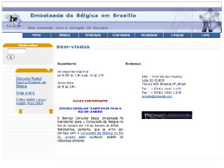 Thumbnail do site Embaixada da Blgica no Brasil
