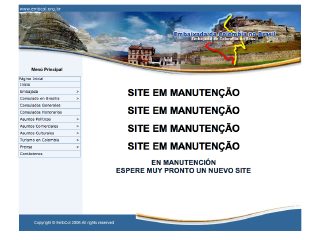 Thumbnail do site Embaixada da Colômbia no Brasil