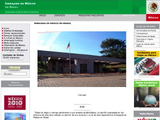 Thumbnail do site Embaixada do Mxico no Brasil