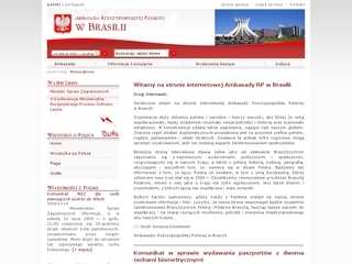 Thumbnail do site Embaixada da Polnia no Brasil