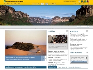 Thumbnail do site Ministrio do Turismo