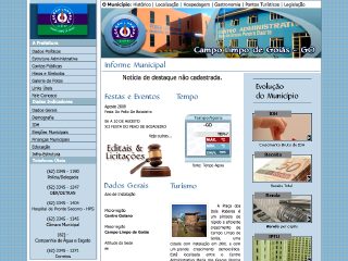 Thumbnail do site Prefeitura Municipal de Campo Limpo de Gois
