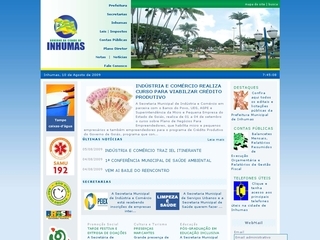 Thumbnail do site Prefeitura Municipal de Inhumas