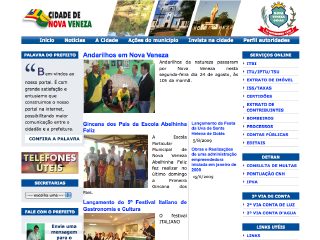 Thumbnail do site Prefeitura Municipal de Nova Veneza