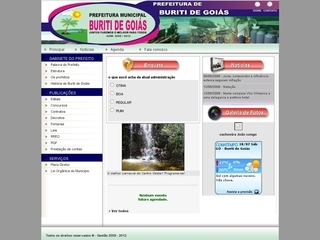 Thumbnail do site Prefeitura Municipal de Buriti de Gois