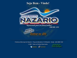 Thumbnail do site Prefeitura Municipal de Nazrio