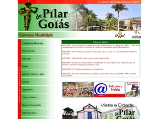 Thumbnail do site Prefeitura Municipal de Pilar de Goiás