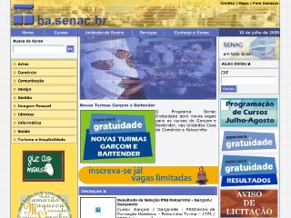 Thumbnail do site SENAC - Centro de Formação Profissional Aquidabã