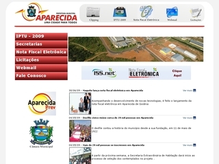 Thumbnail do site Prefeitura Municipal de Aparecida de Goiânia