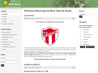 Thumbnail do site Prefeitura Municipal de Bela Vista de Goiás