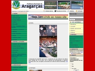 Thumbnail do site Prefeitura Municipal de Aragaras
