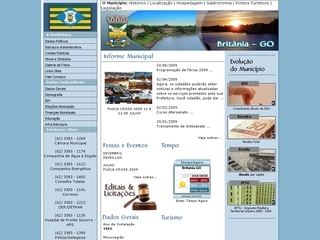 Thumbnail do site Prefeitura Municipal de Britnia