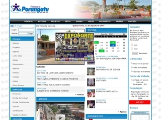Thumbnail do site Prefeitura Municipal de Porangatu