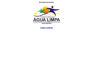 Thumbnail do site Prefeitura Municipal de gua Limpa