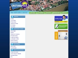 Thumbnail do site Prefeitura Municipal de Cristianpolis