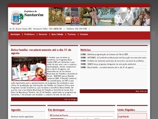 Thumbnail do site Prefeitura Municipal de Santarém
