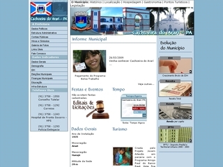 Thumbnail do site Prefeitura Municipal de Cachoeira do Arari