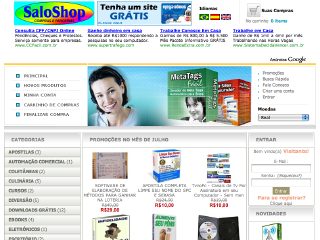 Thumbnail do site SaloShop - Comercios, programas, parcerias e serviços