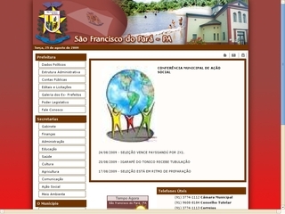 Thumbnail do site Prefeitura Municipal de So Francisco do Par