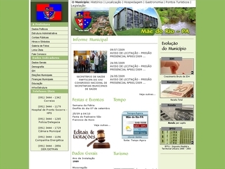 Thumbnail do site Prefeitura Municipal de Mãe do Rio