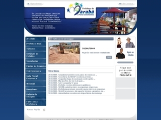 Thumbnail do site Prefeitura Municipal de Marab