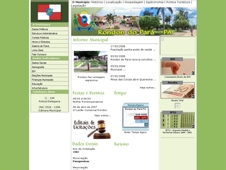 Thumbnail do site Prefeitura Municipal de Rondon do Pará