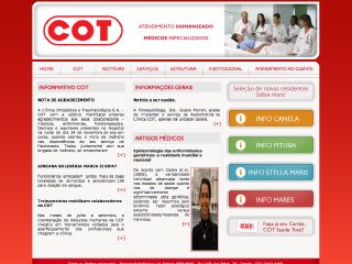 Thumbnail do site COT - Clinica Ortopdica e Traumatolgica