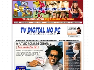 Thumbnail do site Tv Digital no Pc