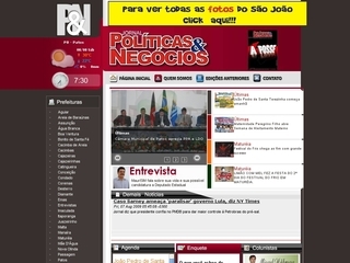 Thumbnail do site Polticas e Negcios