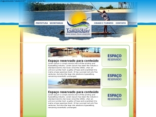 Thumbnail do site Prefeitura Municipal de Tamandaré