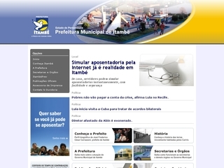 Thumbnail do site Prefeitura Municipal de Itambé