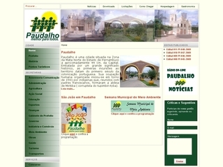 Thumbnail do site Prefeitura Municipal de Paudalho