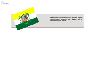 Thumbnail do site Prefeitura Municipal de Timbaba