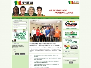 Thumbnail do site Prefeitura Municipal de Petrolina