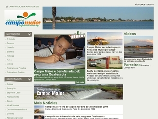 Thumbnail do site Prefeitura Municipal de Campo Maior